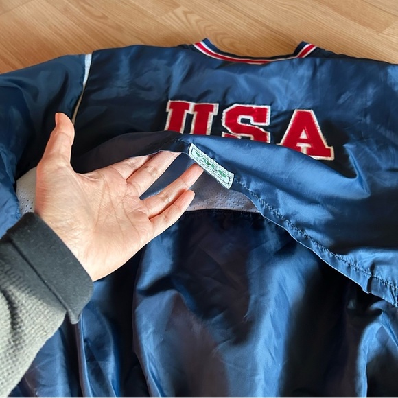 Vintage USA Softball 90s Bomber Sportswear Jacket XL - Picture 8 of 10
